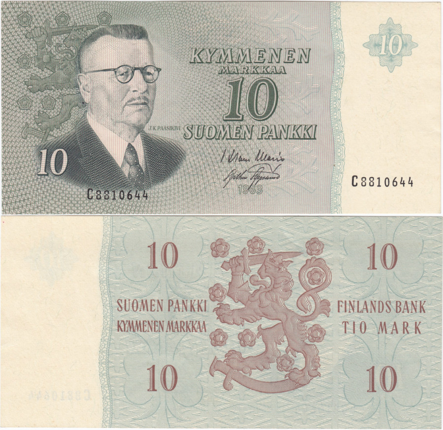 10 Markkaa 1963 C8810644